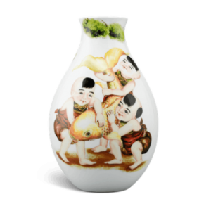 Bình hoa – Ngũ Phúc - Gốm sứ Minh Long I - Mã sản phẩm 502534450 - 29 cm