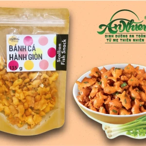Bánh Cá Hành Giòn - Scallin Fish Snack - An Nhiên Foods - Túi 135g