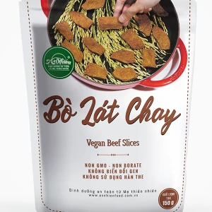 Bò Lát Chay - Vegan Soy Beef Slices - An Nhiên Foods - Túi 150g