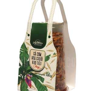 Cá Cơm Hoa Chuối Kho Tiêu Chay - Vegan Spicy Roasted Anchovy - An Nhiên Foods - Túi 150g