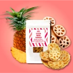 Củ Sen Nhân Thơm Dẻo - Dried Lotus Root With Pineapple Jam - An Nhiên Foods - Túi 80g