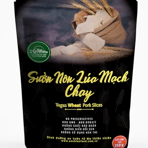 Sườn Non Lúa Mạch Chay - Vegan Wheat Pork Slices - An Nhiên Foods - Túi 150g